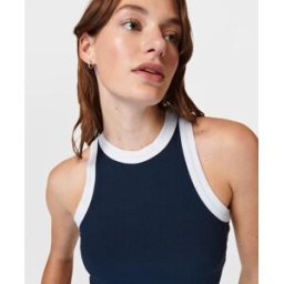Sweaty Betty Harper Racer Vest Navy Blue womens