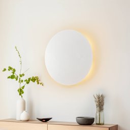 TK Lighting Lunia New wall light, white, Ø 40 cm