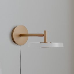 UMAGE LED wall light Asteria Short, white, 25 cm, plug