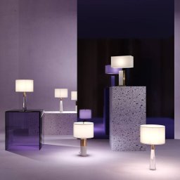 Maytoni table lamp Bianco white height 67.5 cm textile/alabaster