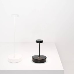 Zafferano LED table lamp Swap mini, black, 15 cm IP65