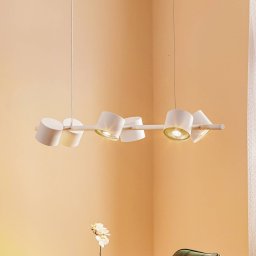 ALDEX Bot pendant light, white, 6-bulb
