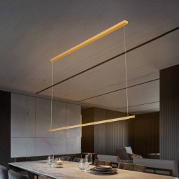 Quitani Talon LED hanging light brass anodised 32W