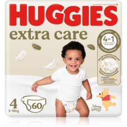 Huggies Extra Care Size 4 disposable nappies 8-16 kg 60 pc