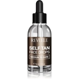 Revuele Paradise Bronze Self Tan Face Drops Self-Tanning Drops for the face shade Medium To Dark 30 ml
