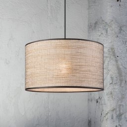 Lamkur Lighting Penelope pendant light, Ø 35 cm, light brown, 1-bulb