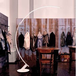 kdln LED floor lamp Kyudo, white, height 212 cm