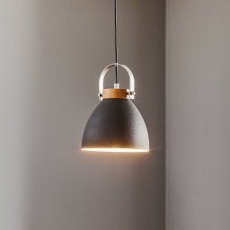 Lamkur Bergen pendant light, 1-bulb, graphite