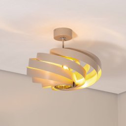 Euluna Vento ceiling light, beige, Ø 50 cm