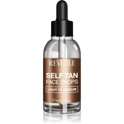 Revuele Paradise Bronze Self Tan Face Drops Self-Tanning Drops for the face shade Light To Medium 30 ml