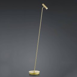 HELL Tom LED floor lamp, dimmable, brass