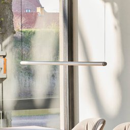 HAY Factor Linear 1500 LED hanging light, aluminium, rotatable