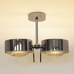 Top Light Ceiling light Puk Sides chrome 10 cm 2-bulb G9