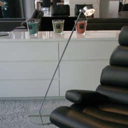 Top Light Movable floor lamp PUK FLOOR, chrome