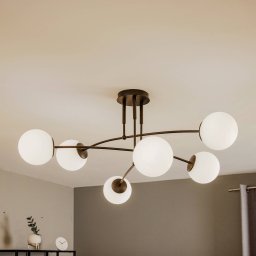 EMIBIG LIGHTING Pregos 6 ceiling light in black, 6-bulb
