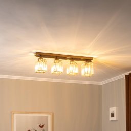 Avonni Ceiling light AV-1795-4Y-BSY 4-bulb beam, black