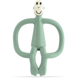 Matchstick Monkey Teething Toy and Gel Applicator chew toy with 2-in-1 brush Mint Green 1 pc