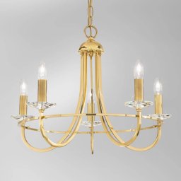 KOLARZ Imperial chandelier, five-bulb
