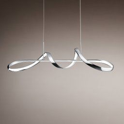 Reality Leuchten Perugia LED pendant light, switch dimmer, chrome