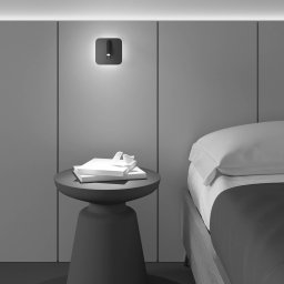 Maytoni Ios 176 LED wall light, angular, black