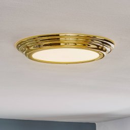 Elstead Pretty LED ceiling light Welland, polished brass