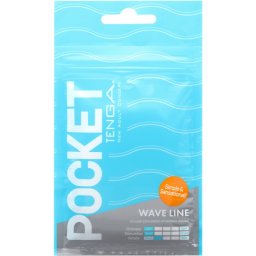 Tenga Pocket Wave Line disposable masturbator 8 cm