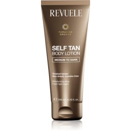 Revuele Paradise Bronze Self Tan Body Lotion Gradual Self Tanning Lotion shade Medium To Dark 200 ml