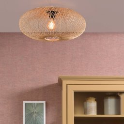 GOOD & MOJO Cango ceiling light, ellipse, natural