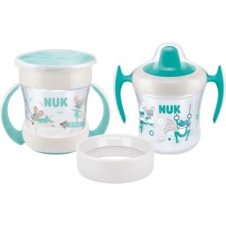 NUK Mini Cups Set Mint/Turquoise Cup 3-in-1 6m+ Neutral 160 ml