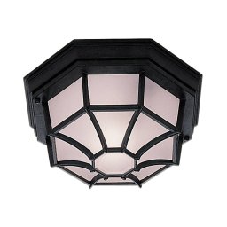 Searchlight Vermont outdoor ceiling light, black