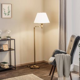 Jupiter Birmingham floor lamp, patinated with joint