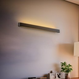 Nowodvorski Lighting Wall light Soft, width 90 cm, graphite, aluminium, G13