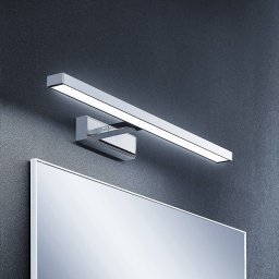 Lindby LED mirror light Jukka, 60 cm, chrome, metal, IP44