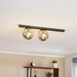 EMIBIG LIGHTING Ceiling lamp Fit, black/graphite, 2-bulb