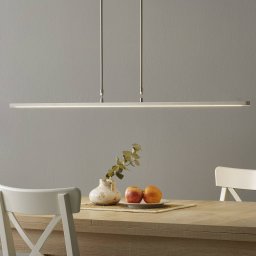 Steinhauer LED hanging light Zelena, steel, length 122 cm, metal, CCT
