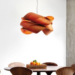 LZF LAMPS LZF Link pendant black cable Ø 46 cm cherry wood