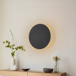 TK Lighting Lunia New wall light, black, Ø 30 cm
