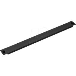 VALUE 26990003 - 19'' 1 U blind panel, RAL 9005 deep black