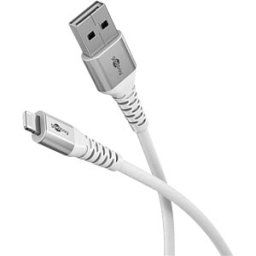 GOOBAY 74512 - Sync & charge cable, USB-A -> Lightning, 60 W, 2.0 m, textile, w