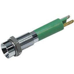 CML TECHNOLOGIES LED 1903-24GN - LED signal light, 3 mm, green, 24 V, indoor recessed, Ø6 mm