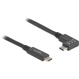 DELOCK 80037 - USB 3.1 cable, C male, angled left/right, 4K 60 Hz, 1 m