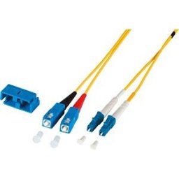 EFB-ELEKTRONIK O0360.5 - Duplex Jumper LC-SC 9/125µ, OS2, LSZH, yellow, 2.0mm, 5m