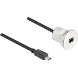 DELOCK 88186 - USB 2.0 type mini-B panel jack