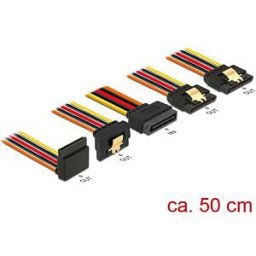 DELOCK 60149 - Delock Cable SATA 15 pin > 4x SATA 15 pin, 50 cm