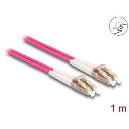 DELOCK 87913 - Fiber Optical Cable LC Duplex to LC Duplex Multi-mode OM4 1 m