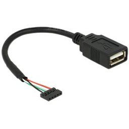DELOCK 84831 - USB2.0 pinheader fem. 2mm 5pin>Type-A fem. 15 cm