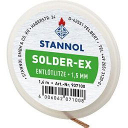 STANNOL ELL STA 1,5 - Desoldering wick Solder-Ex, copper, 1,6 m x 1,5 mm