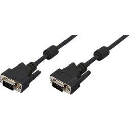 LOGILINK CV0018 - VGA cable, HD15/M to HD15/M, 1080p, 2x ferrite, black, 20 m