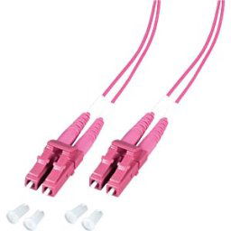 EFB-ELEKTRONIK EFB O0319.1-1.2 - duplex jumper LC-LC, 50/125µ, OM4, erica violet, 1m