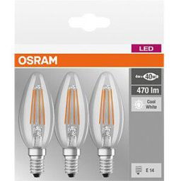 LEDVANCE GMBH OSR 405807581971 - LED bulb BASE E14, 4 W, 470 lm, 4000 K, filament, 3 pcs.